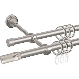 Карниз металлический Ас Форос Grace Цилиндр D16Г/16Г сатин 2 м