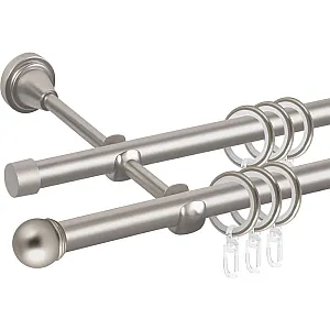 Карниз металлический Ас Форос Grace Сфера D16Г/16Г сатин 3 м