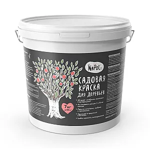Краска Goldbastik NaPole BT 10 для деревьев садовая 7 кг