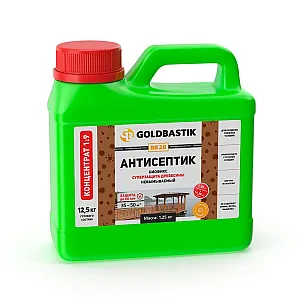 Антисептик Goldbastik Биофикс BB 28 суперзащита древесины концентрат 1:9 1.25 кг