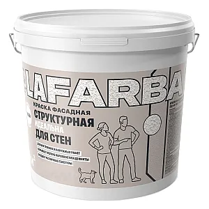 Краска Goldbastik Lafarba фасадная структурная белая 15 кг