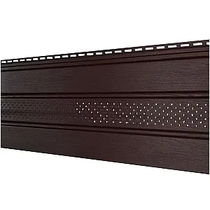 Софит Ю-Пласт Classic 497С перфорированный частично коричневый