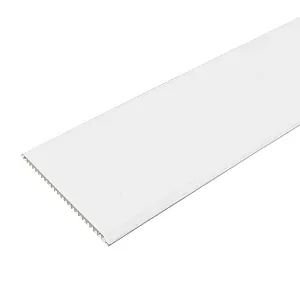 Панель ПВХ Ю-Пласт 0250 без покрытия 001 белый 2.7 м