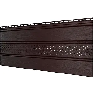 Софит Ю-Пласт Classic 497С перфорированный частично коричневый