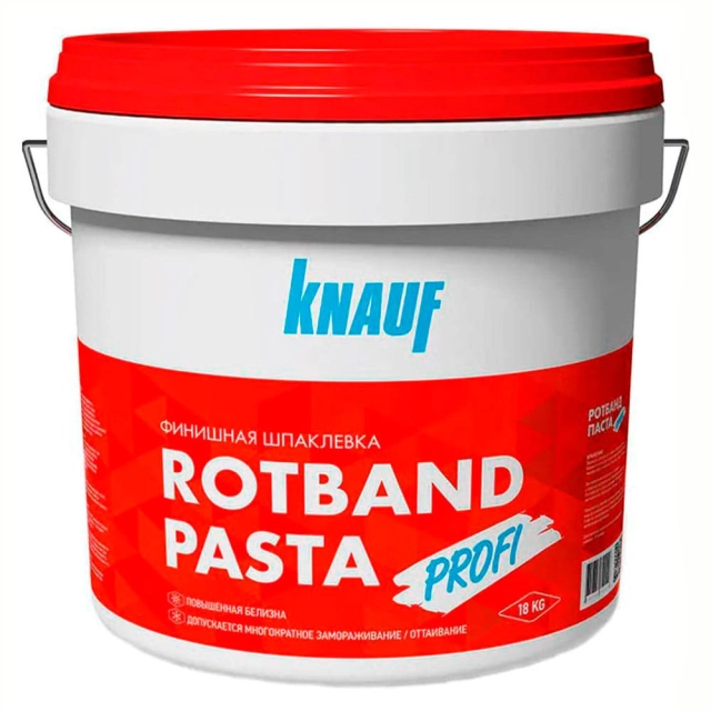 Шпатлевка Knauf Ротбанд Паста Профи 18 кг Шпатлевка Knauf Ротбанд Паста Профи 18 кг