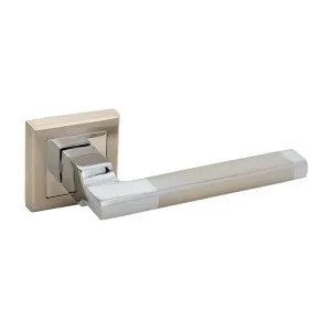 Ручки дверные Vela Мерано SN/CP матовый никель/хром