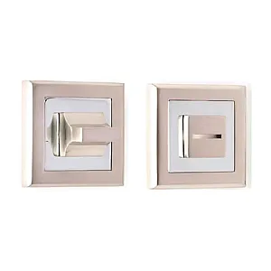 Фиксатор Vela WC-Quadro SN/CP матовый никель/хром