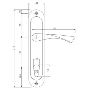 Ручки на планке Vela V-0123-CR хром