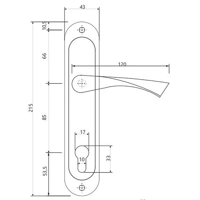 Ручки на планке Vela V-0123-CR хром