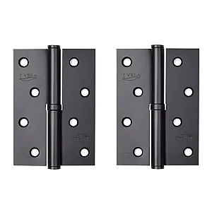 Петля врезная Vela 00070329 100*70*2.5 мм 1BB-BL-L черный