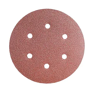 Круг шлифовальный Yourtools 150 мм Р100 самосцепляемый 6 отверстий 5 шт