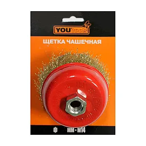 Щетка чашечная Yourtools J9005 М14 85 мм проволочная