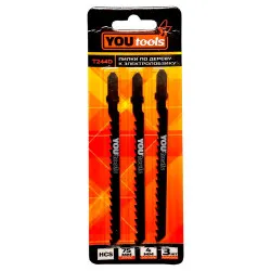 Пилка к электролобзику Yourtools по дереву Т244D 3 шт