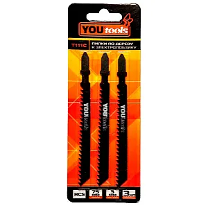 Пилка к электролобзику Yourtools по дереву Т111С 3 шт