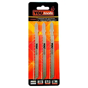 Пилка к электролобзику Yourtools по дереву Т101BRF 3 шт