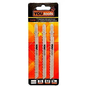 Пилка к электролобзику Yourtools по дереву Т101BF 3 шт