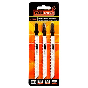 Пилка к электролобзику Yourtools по дереву Т101В 3 шт