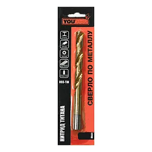 Сверло по металлу Yourtools 11*94*142 мм цилиндрический хвостовик HSS-TiN