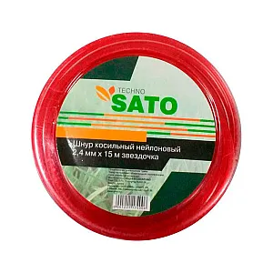 Леска для триммера Sato Techno 2.4 мм 15 м звездочка