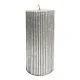 Свеча Art&Home Ribbed MUCJ715-Y столбик серебро 15*7 см