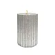 Свеча Art&Home Ribbed MUCJ710-Y столбик серебро 10*7 см