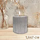 Свеча Art&Home Ribbed MUCJ775-Y столбик серебро 7.5*7 см