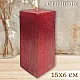 Свеча Art&Home Kub MUSJ6615-H столбик бордо 15*6 см