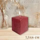 Свеча Art&Home Kub MUSJ6675-H столбик бордо 7.5*6 см