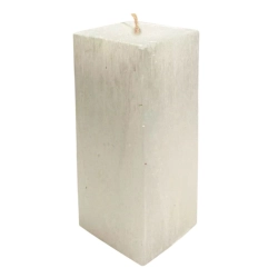 Свеча Art&Home Kub MUSJ6615-B столбик молочный 15*6 см