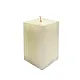 Свеча Art&Home Kub MUSJ6610-B столбик молочный 10*6 см