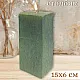 Свеча Art&Home Kub MUSJ6615-L столбик зеленый 15*6 см
