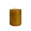 Свеча Art&Home MUSJ675-J столбик золото 7.5*6 см