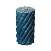 Свеча Art&Home Spiral MULW7515Z-L столбик синий 15*7.5 см