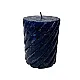 Свеча Art&Home Spiral MULW7510Z-L столбик синий 10*7.5 см