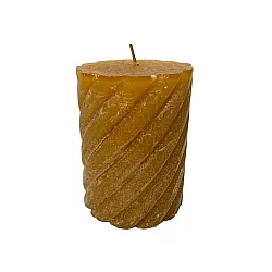 Свеча Art&Home Spiral MULW7510Z-J столбик охра 10*7.5 см