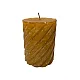 Свеча Art&Home Spiral MULW7510Z-J столбик охра 10*7.5 см