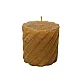 Свеча Art&Home Spiral MULW7575Z-J столбик охра 7.5*7.5 см
