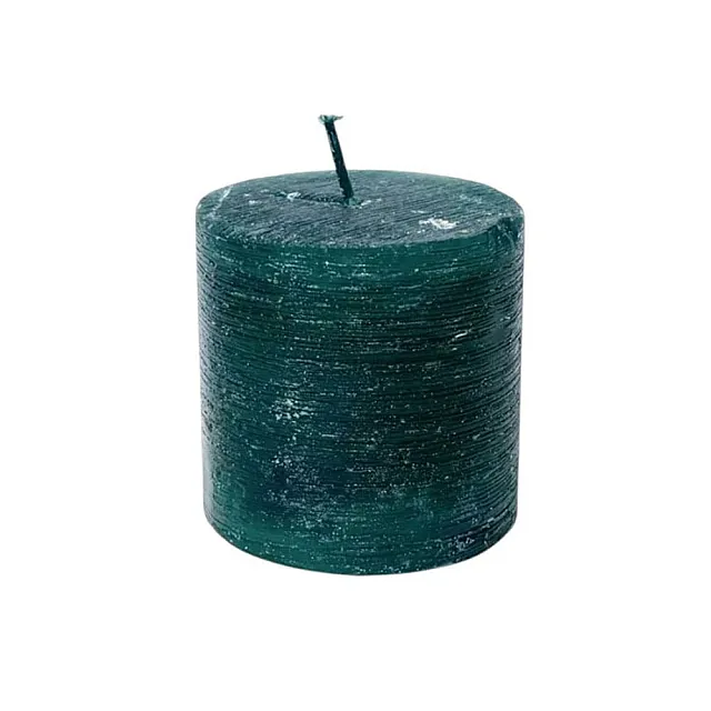 Свеча Art&Home MULS6565Z-L столбик изумруд 6.5*6.5 см