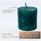 Свеча Art&Home MULS6565Z-L столбик изумруд 6.5*6.5 см