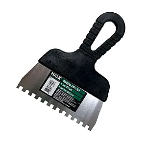 Шпатель Halk зубчатый нержавеющая сталь 150 мм зуб 6*6 мм
