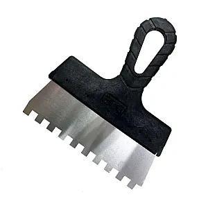 Шпатель Halk зубчатый нержавеющая сталь 200 мм зуб 6*6 мм