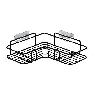 Полка для ванной Illu 240305-9A угловая металл черная