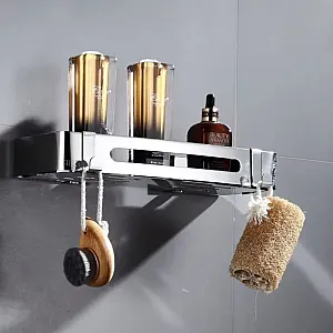 Полка для ванной Illu MU6088 металл хром