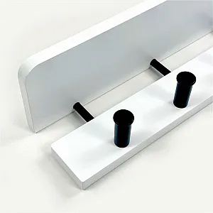 Вешалка HomeKo ATS-041 настенная 69*11*10 см 7 крючков черно-белая