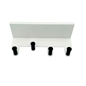 Вешалка HomeKo ATS-043 настенная 29*10*10 см 4 черных крючков черно-белая