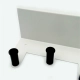 Вешалка HomeKo ATS-043 настенная 29*10*10 см 4 черных крючков черно-белая Вешалка HomeKo ATS-043 настенная 29*10*10 см 4 черных крючков черно-белая