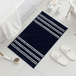 Коврик для ванной Illu xb24123028-1 полоска синий 50*80 см
