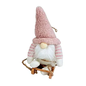 Фигура новогодняя Калядны час Mellow Gnome MU20221728-573 pink 20 см