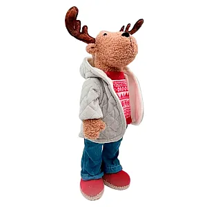 Фигура новогодняя Калядны час Stylish Deer MU20241246 grey 53 см