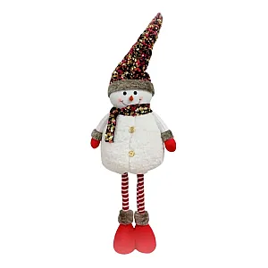 Фигура новогодняя Калядны час Bright Snowman MU20203912 93 см red